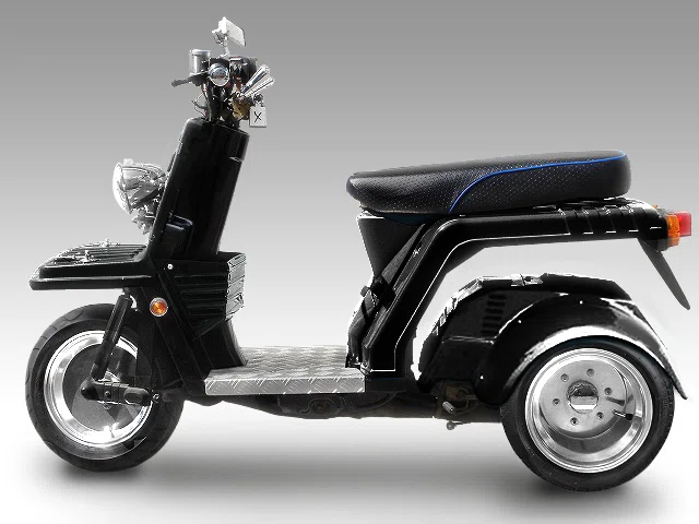 ホンダジャイロ専用】アルミホイール引っ張りタイヤ＆オーバー