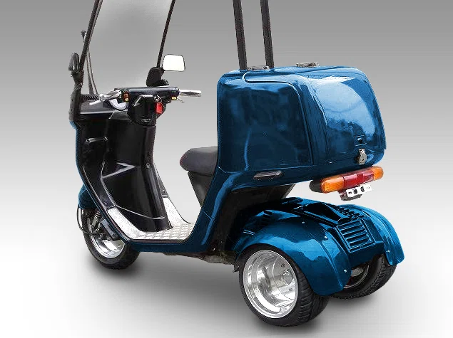 ホンダジャイロ専用】アルミホイール引っ張りタイヤ＆オーバー