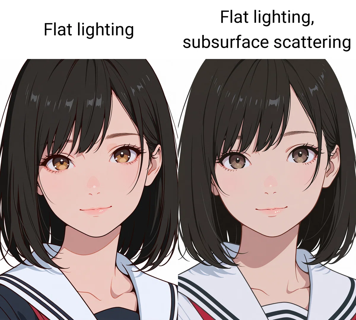 Surface Scattering Example Let the light pass through. The one magic spell to give AI beauties ...