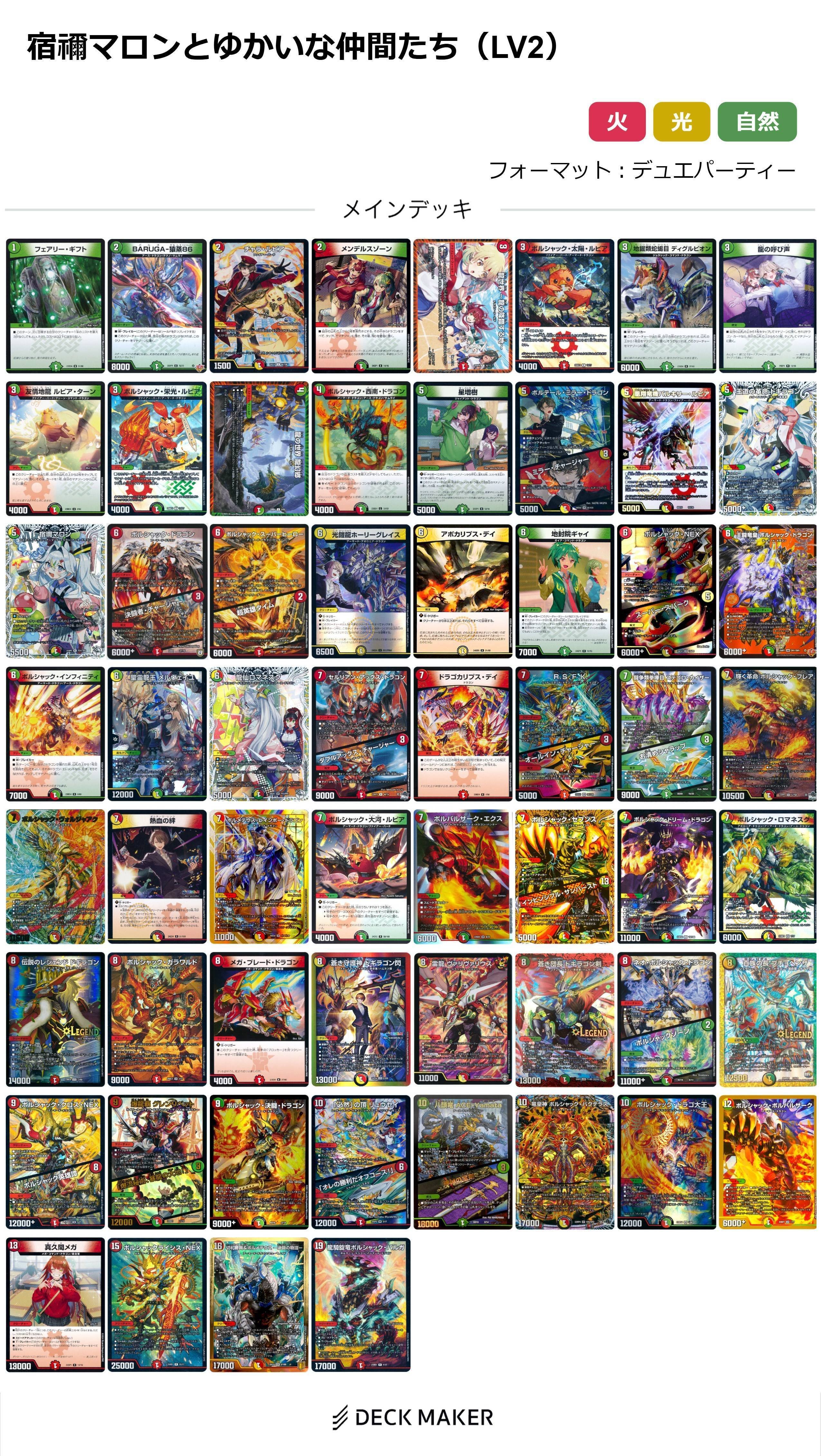 レベル2】《宿禰マロン》、お前ボルシャックになれ 60枚解説【デュエ