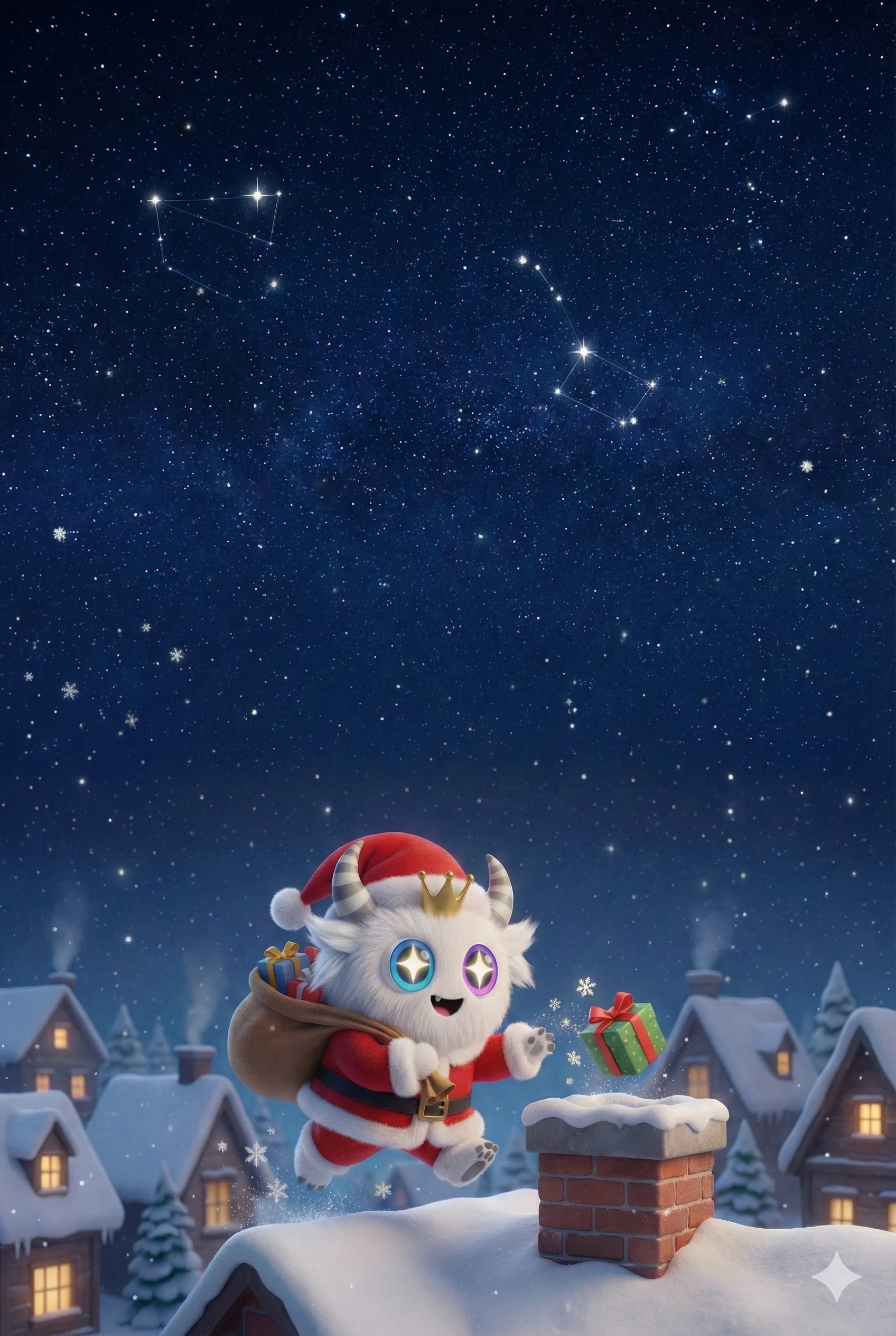 Geminiと3分で作ったゲーム『サンタの煙突ダッシュ！』🎅🏻💨💨｜ぶら