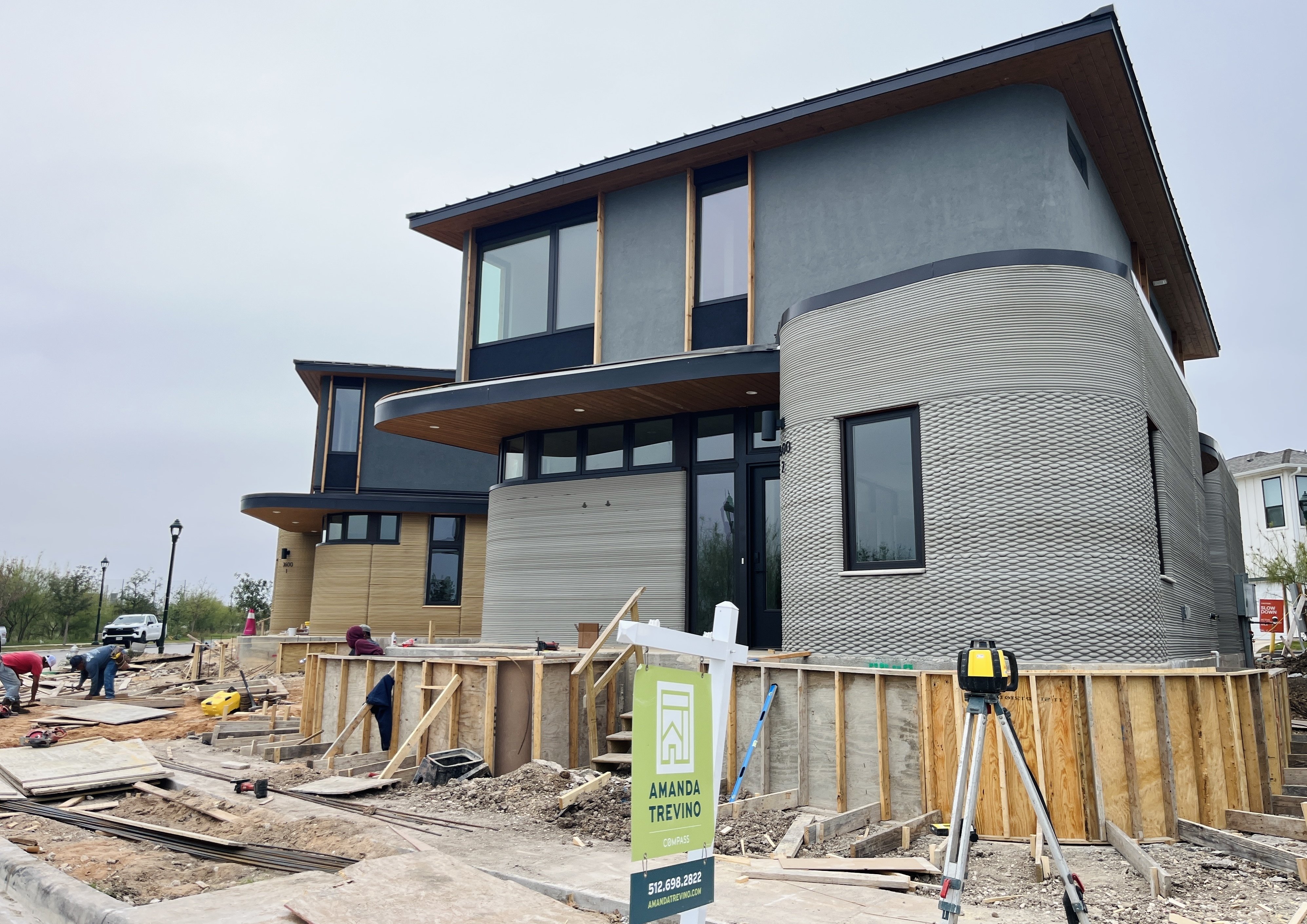 3D printed house for sale in the Mueller district (photo taken in December 2025)