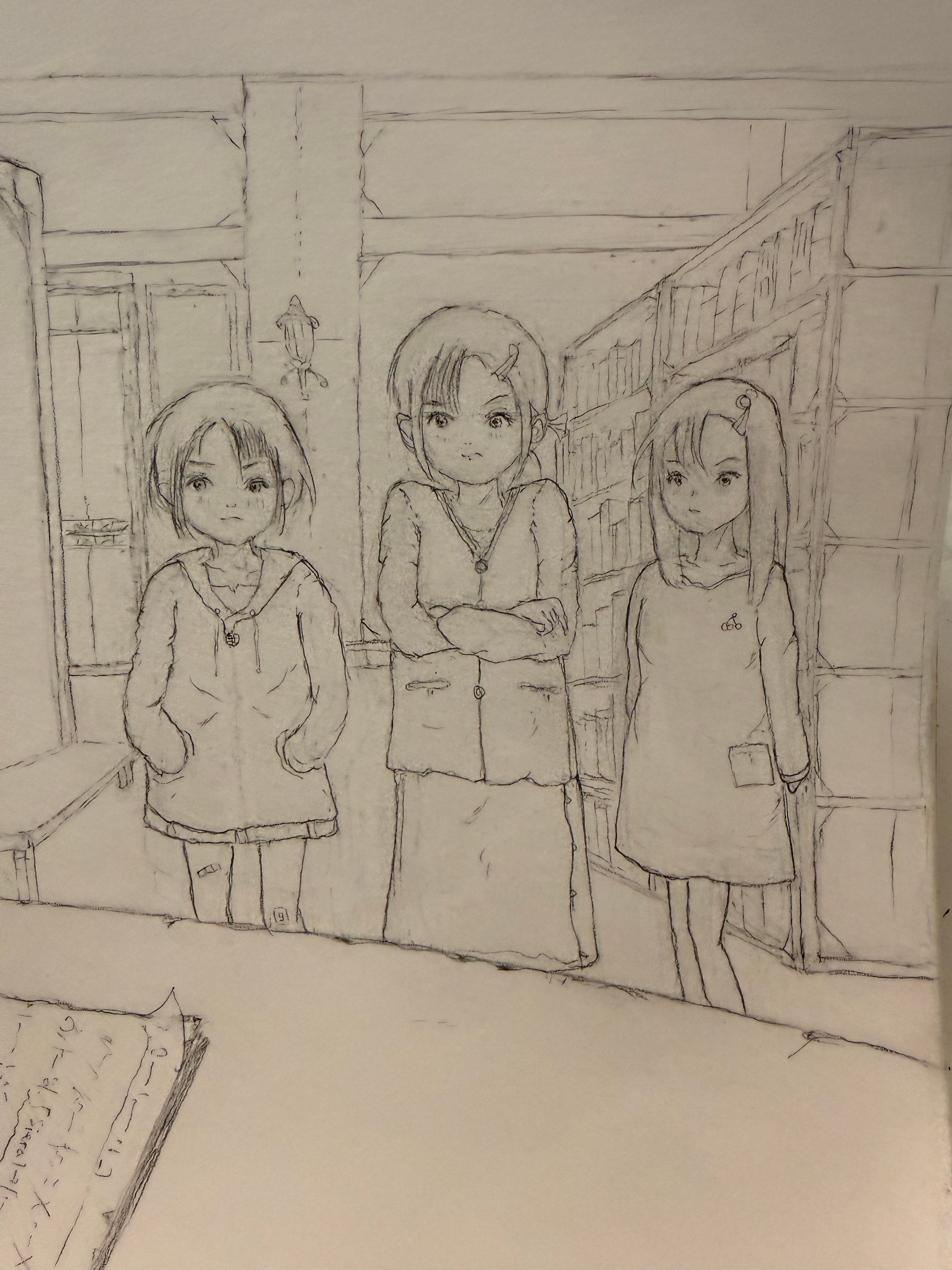 スケッチは何とか描いたものの……｜シライワマサトモ