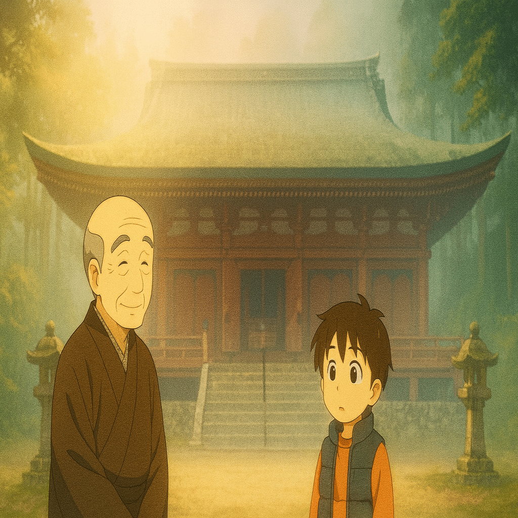 油絵　寺院と僧侶たち 帰りたくないと思った」と和尚さんが語る 比叡山延暦寺1200年消えない