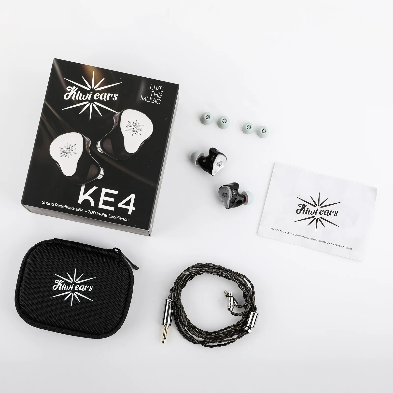 Kiwi Ears KE4 レビュー｜「解像度」に疲れたあなたへ。2DD+2BAが描く
