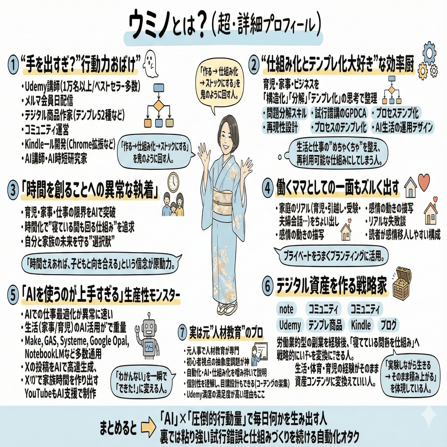 グラレコ風自己紹介プロンプト作りました【ChatGPTで出力→Nano Banana