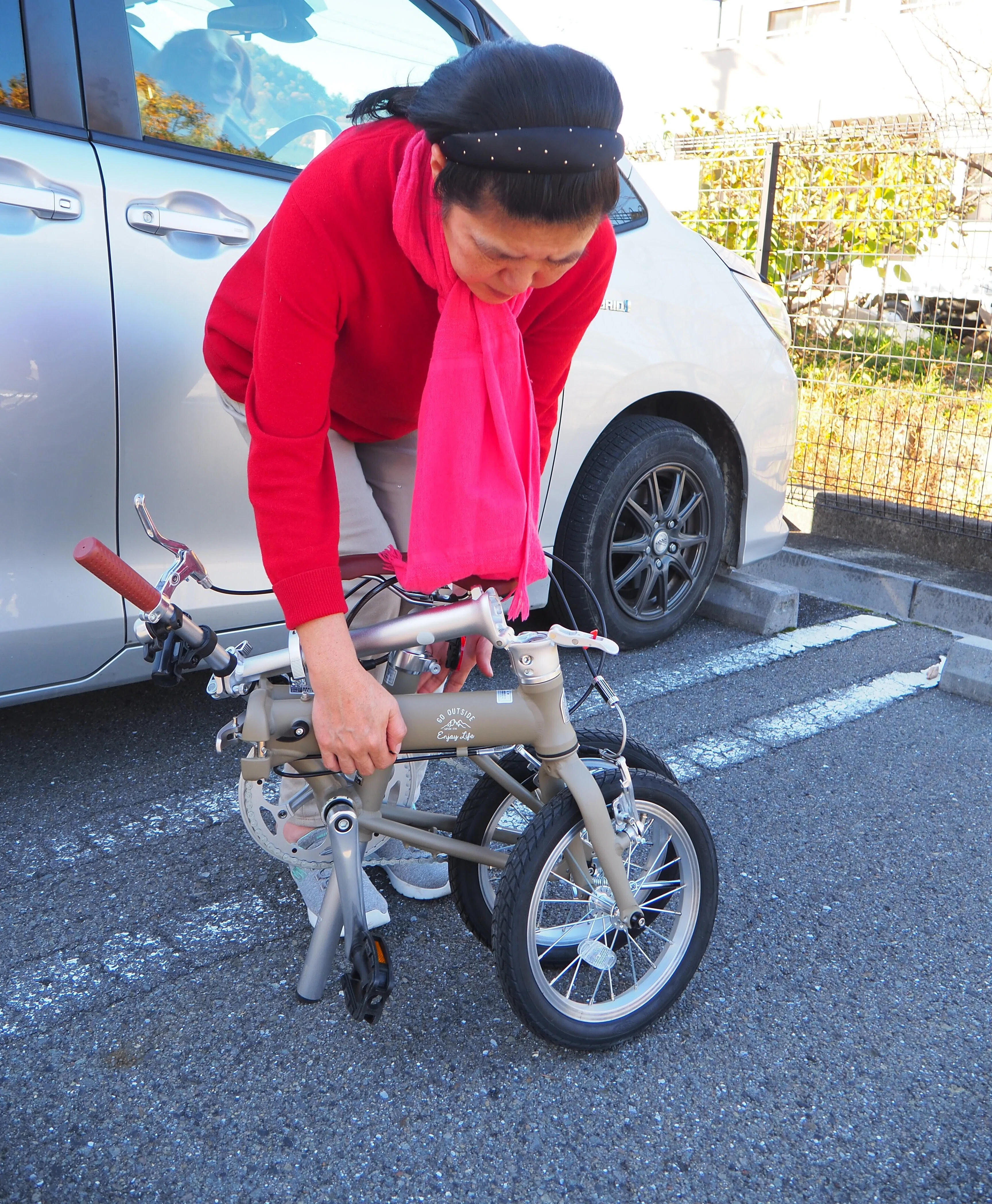 数回試乗【折畳自転車26】車中泊のお供！ dショッピング |ママチャリ 