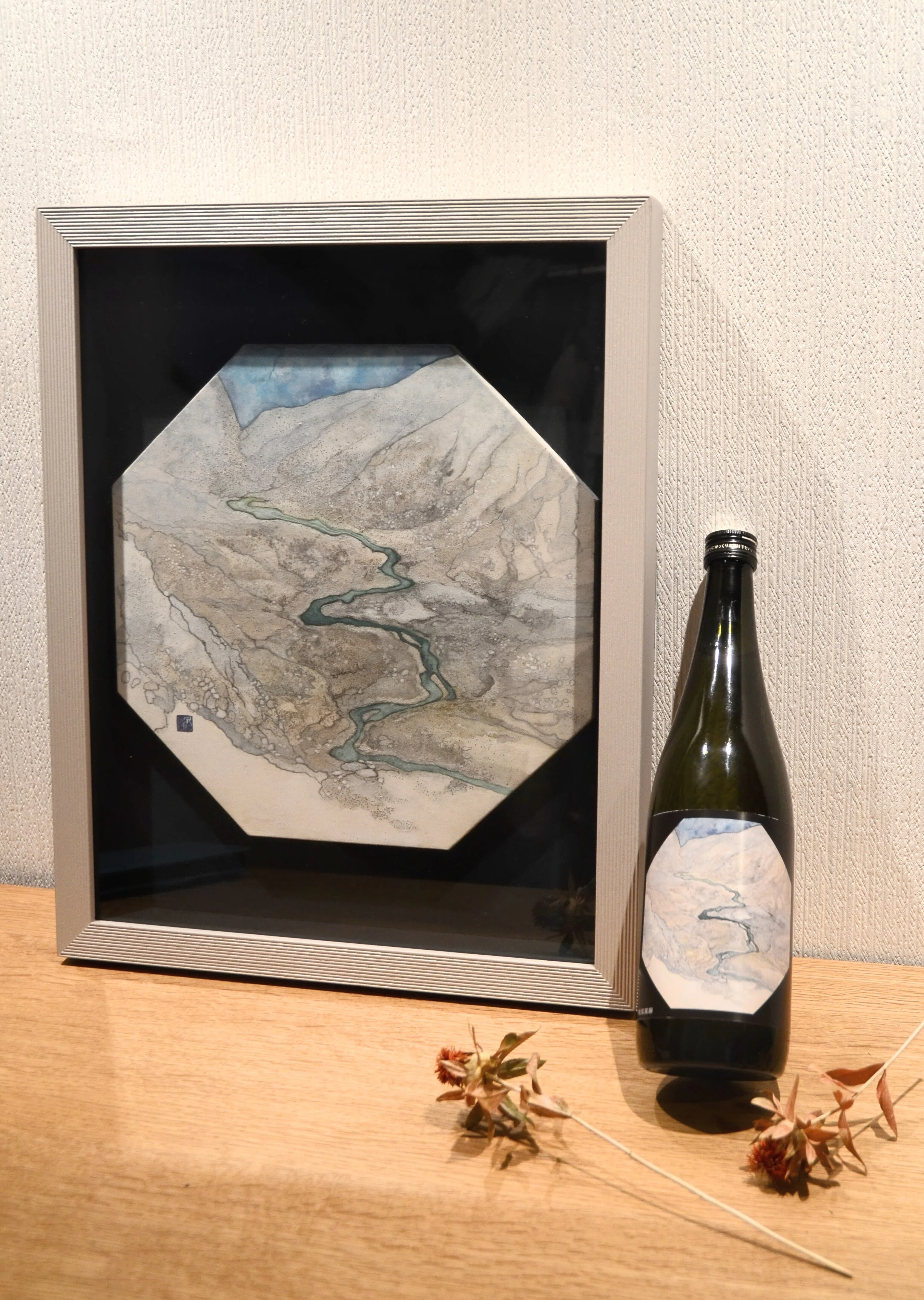 描いた絵、お酒のラベルに｜川村香月 | 日本画工房マルコフ