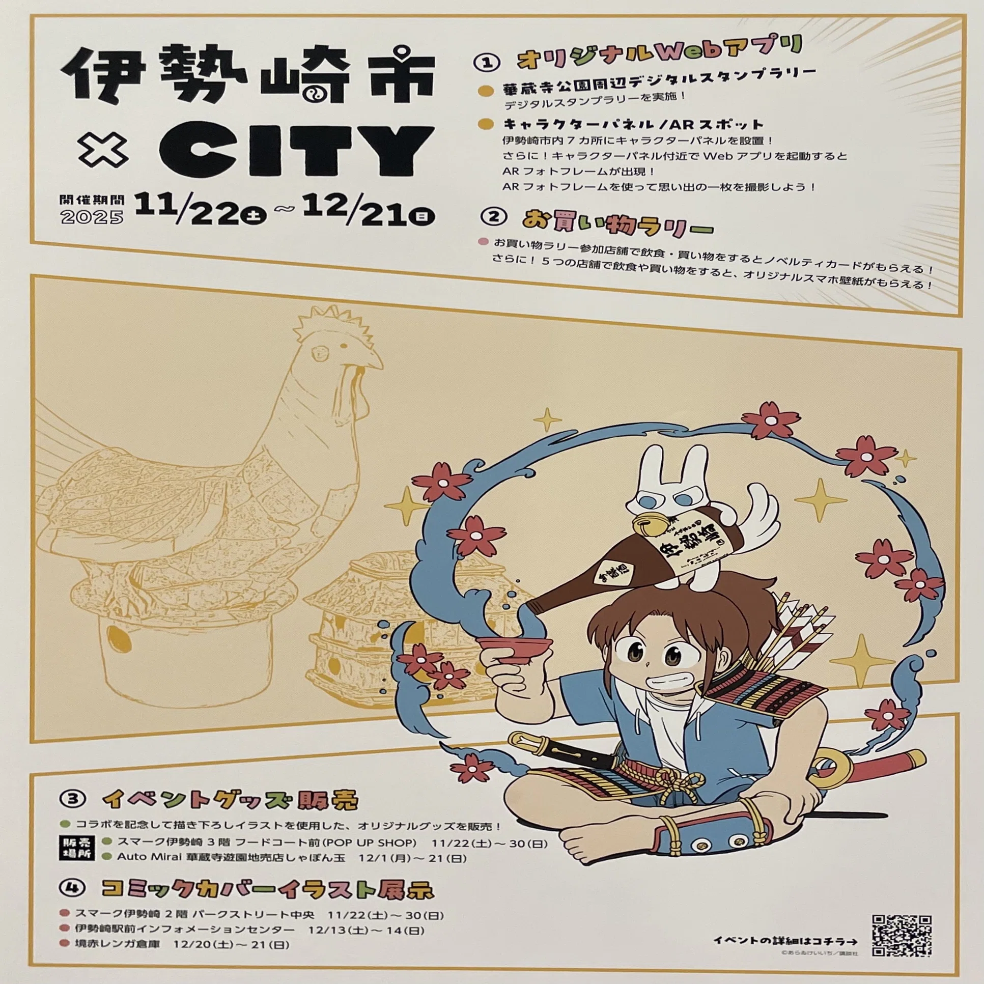 伊勢崎市×あらゐけいいち『CITY』コラボ」ルポ②：キャラクターパネル 
