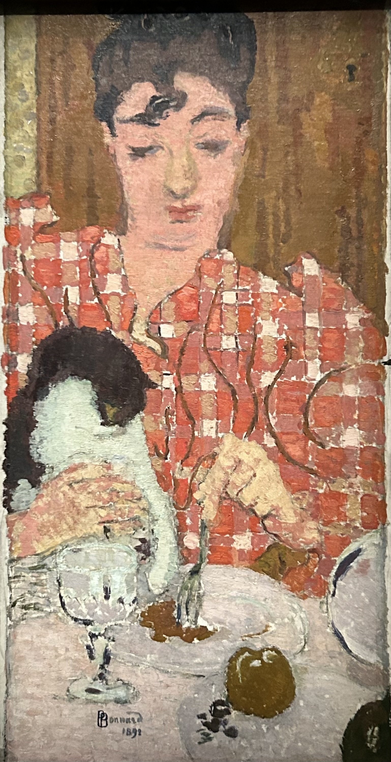 子供のためのオルセー美術館(232)お気に入りは猫とチェックの柄