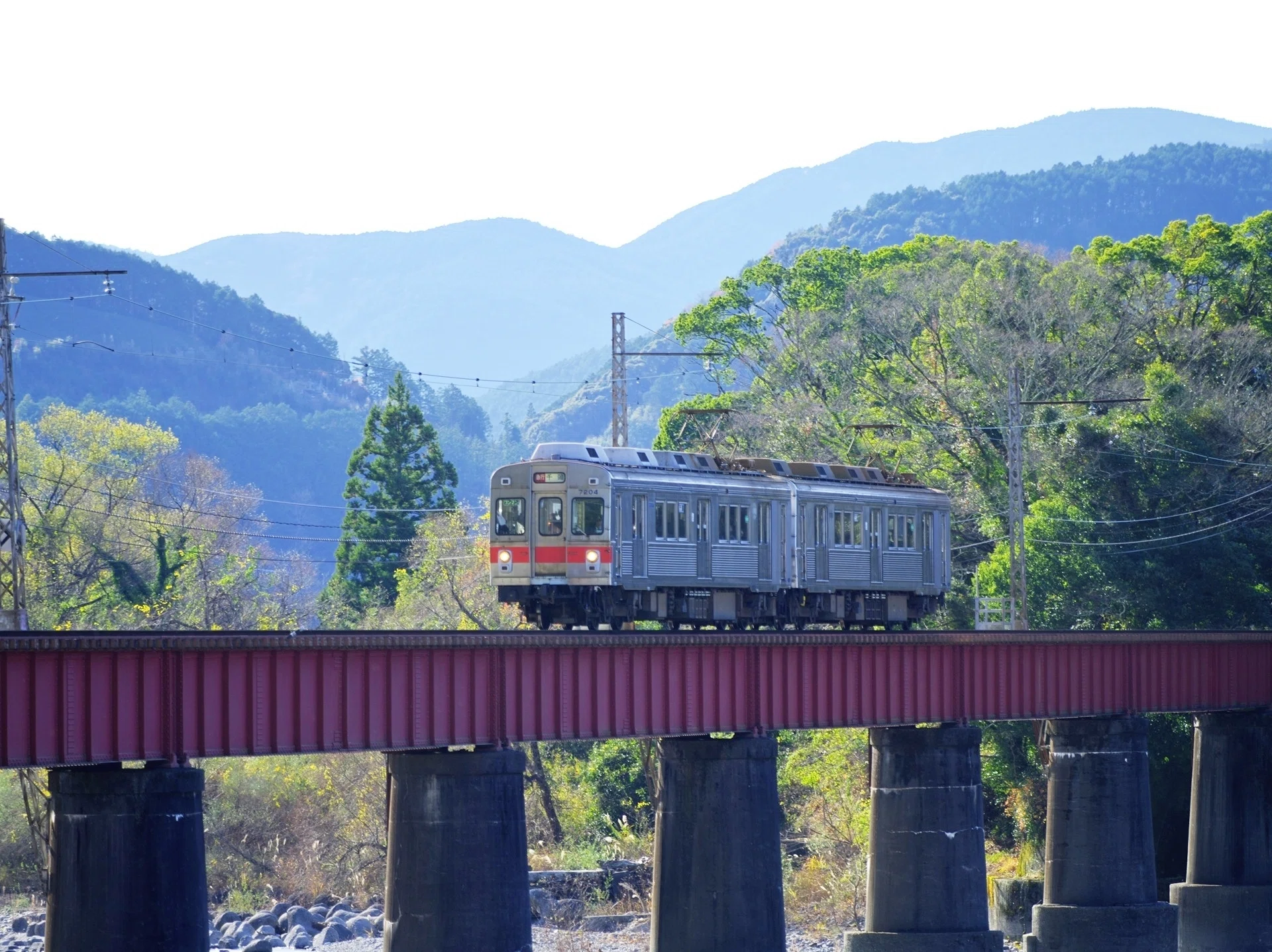 大井川鐡道 大井川第一橋梁 サンタ帽子のきかんしゃトーマス ～撮影