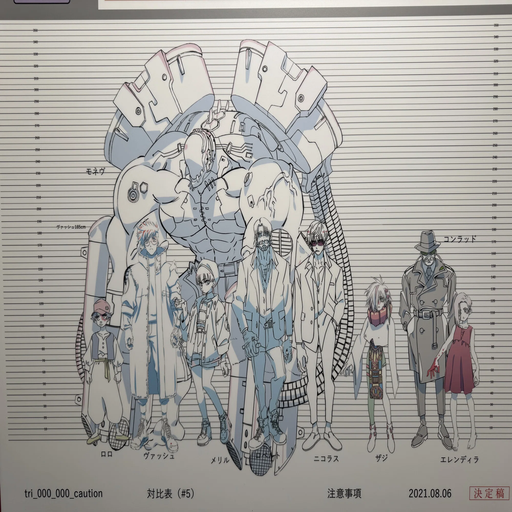 ウルフウッドの設定画写真（トライガンスタンピード展より）｜banka