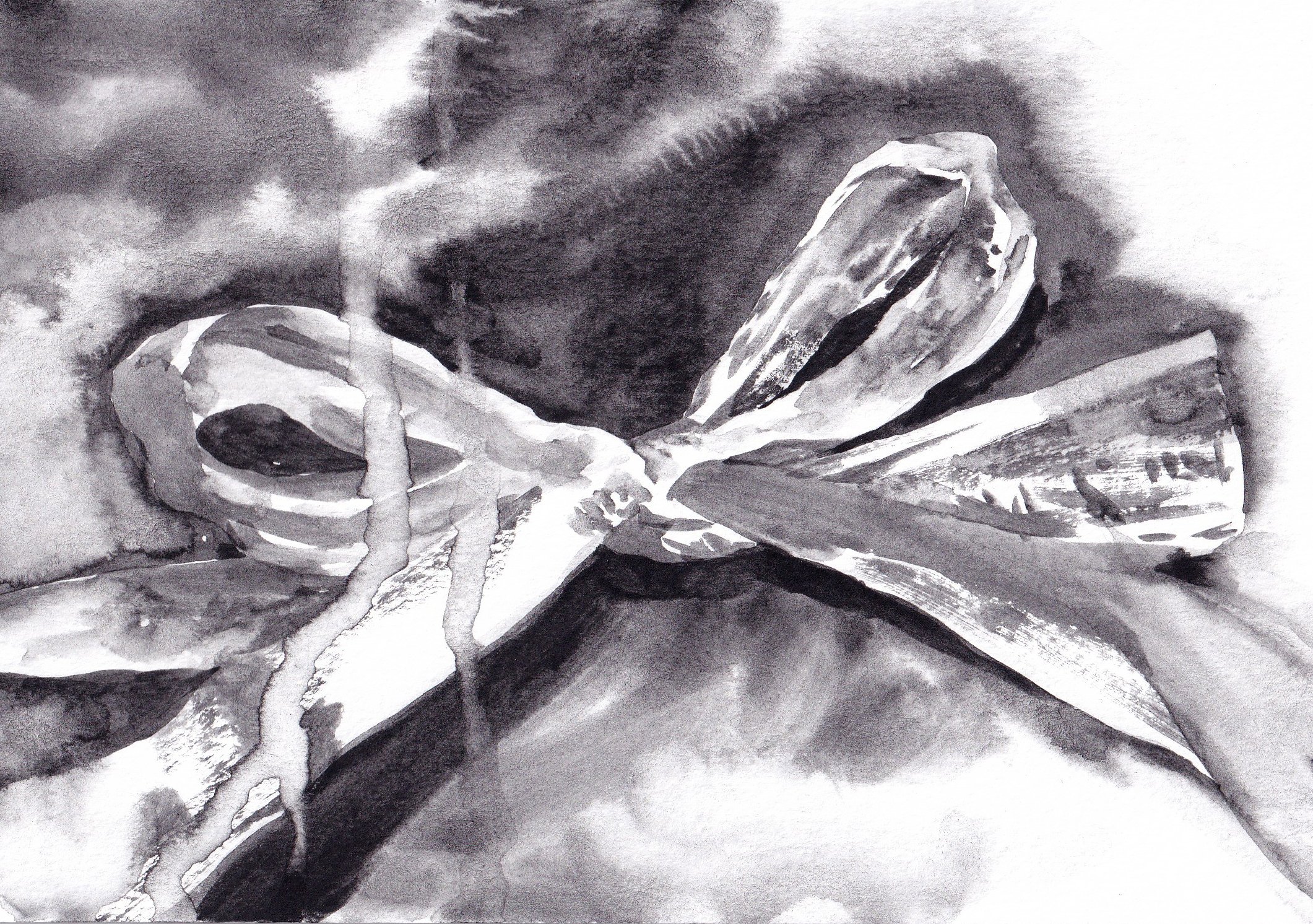 水彩絵の具の黒を使って40枚のドローイングを描いた｜Naoya Ohtani