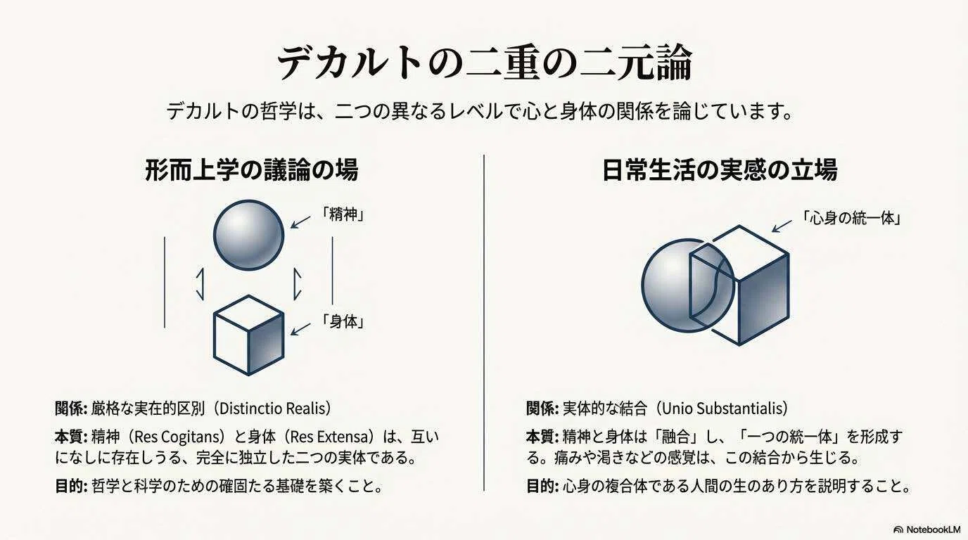 デカルトの二元論：引き裂かれた自己、融合した自己｜living-philosopher