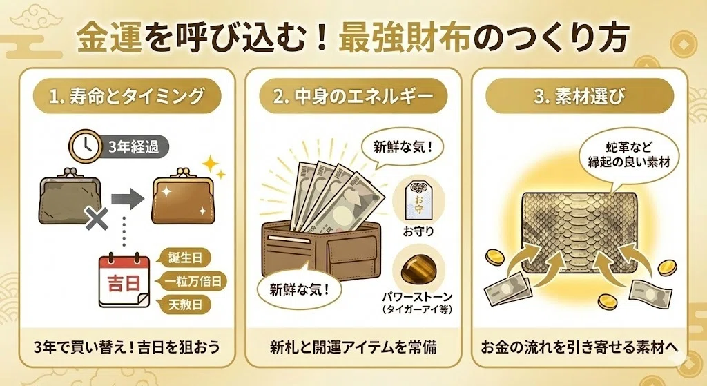 金運アップする財布の6つの法則とは?色・形・中身・寿命を有名風水師・紫月香帆が解説!|cocoloni占い館