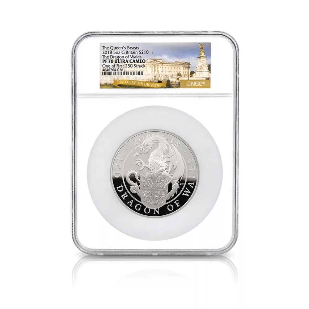 2018 エリザベス2世 クイーンズビースト ウェールズの赤いドラゴン 10