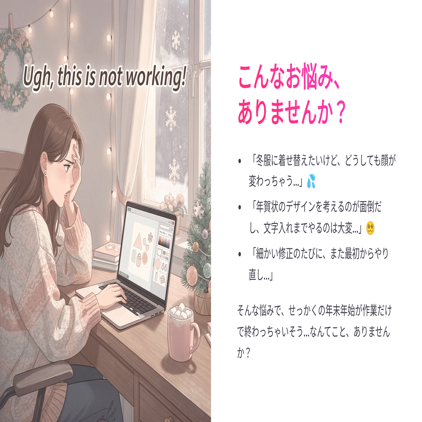 12月必見】ChatGPTやPhotoshopより優秀？年賀状もXmasもこれ1つ