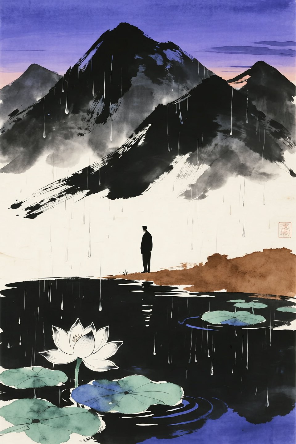 中原中也 山羊の詩『黄昏』を生成AIでビジュアルアート化してみた！Ⅱ