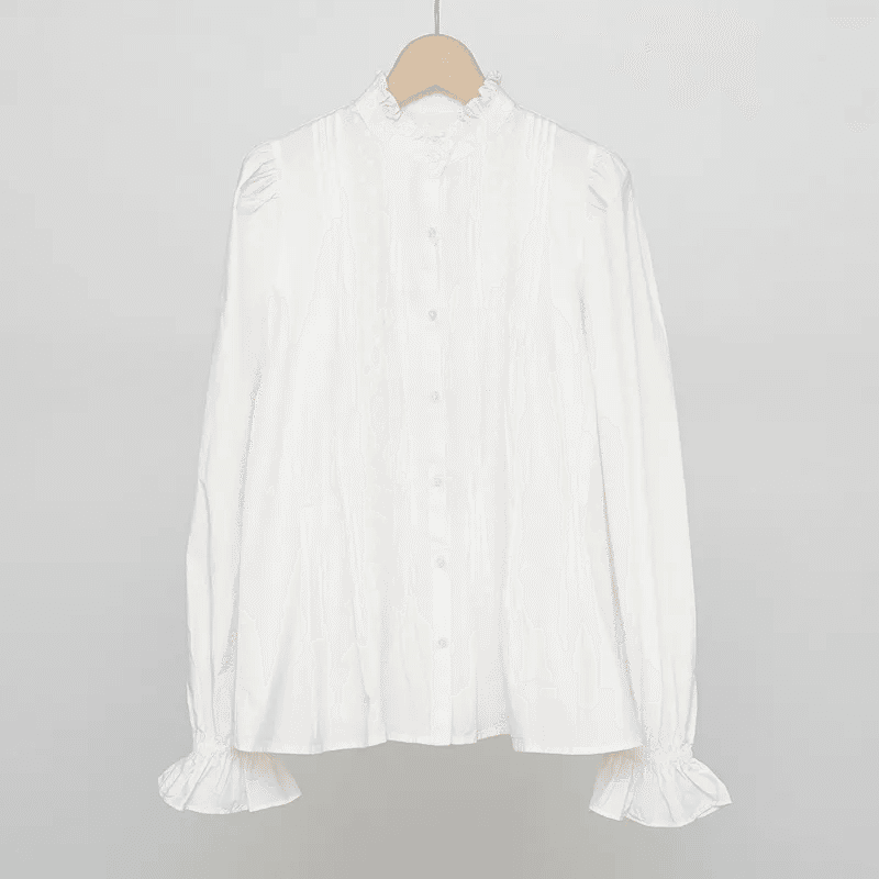 最終値下⭐︎crinkle crinkle crinkle embroidery ヴィンテージライクな1枚【crinkle crinkle crinkle】rebuilt neck