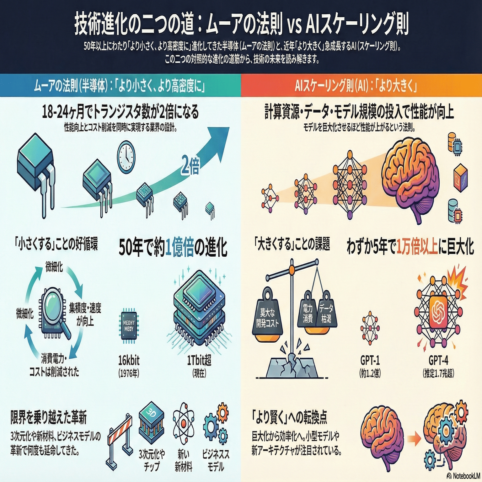 ムーアの法則とAIのスケーリング則｜モーレア