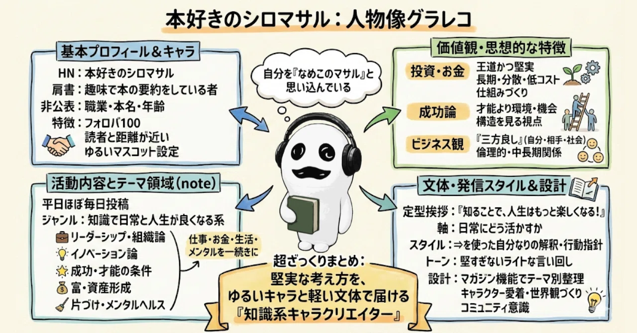 はじめまして。「シロマサル」と申します。｜本好きのシロマサル