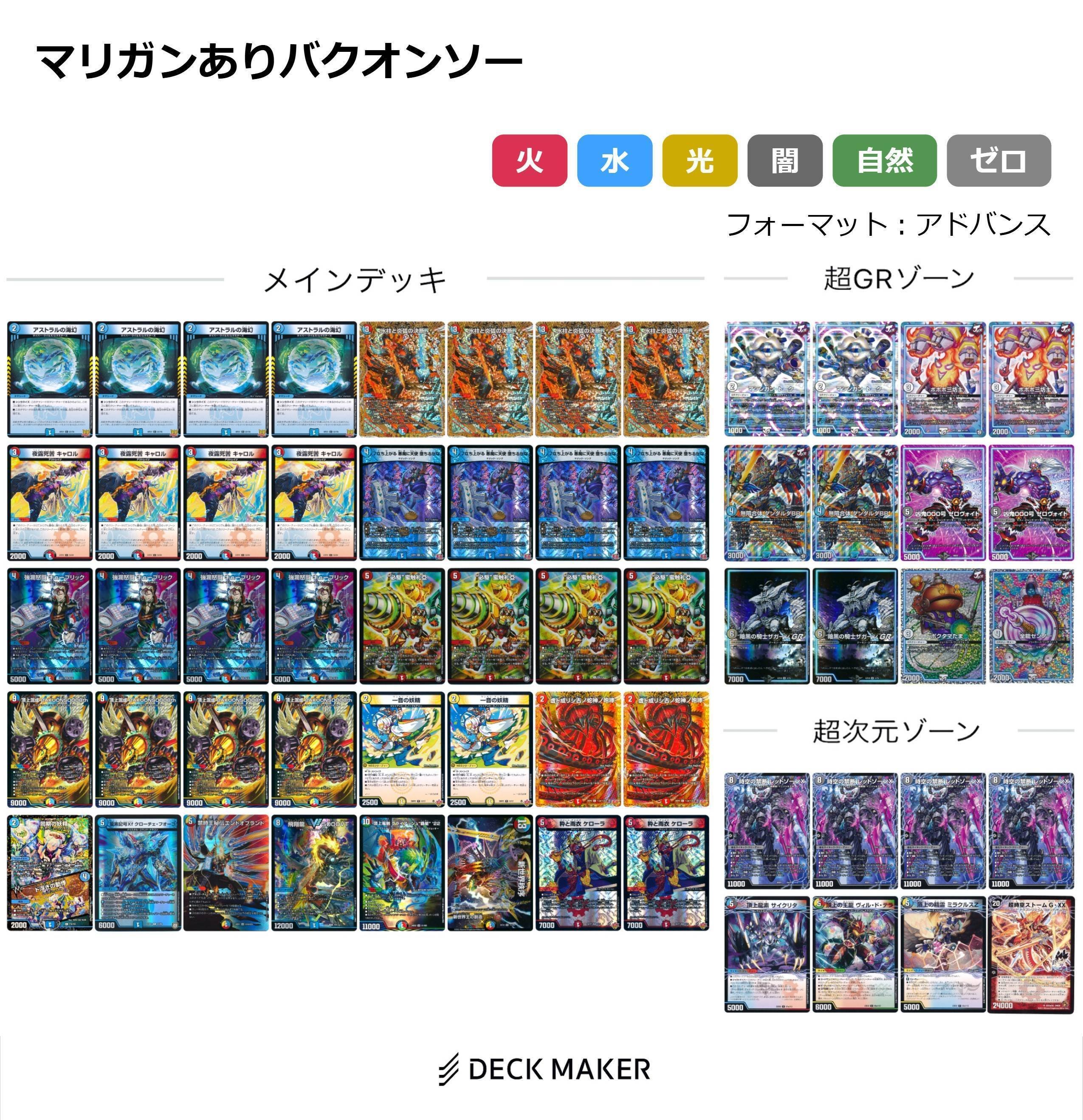 実録「マリガンあり」闇単零龍ゼナークvs火水バクオンソー ~デュエマ魔