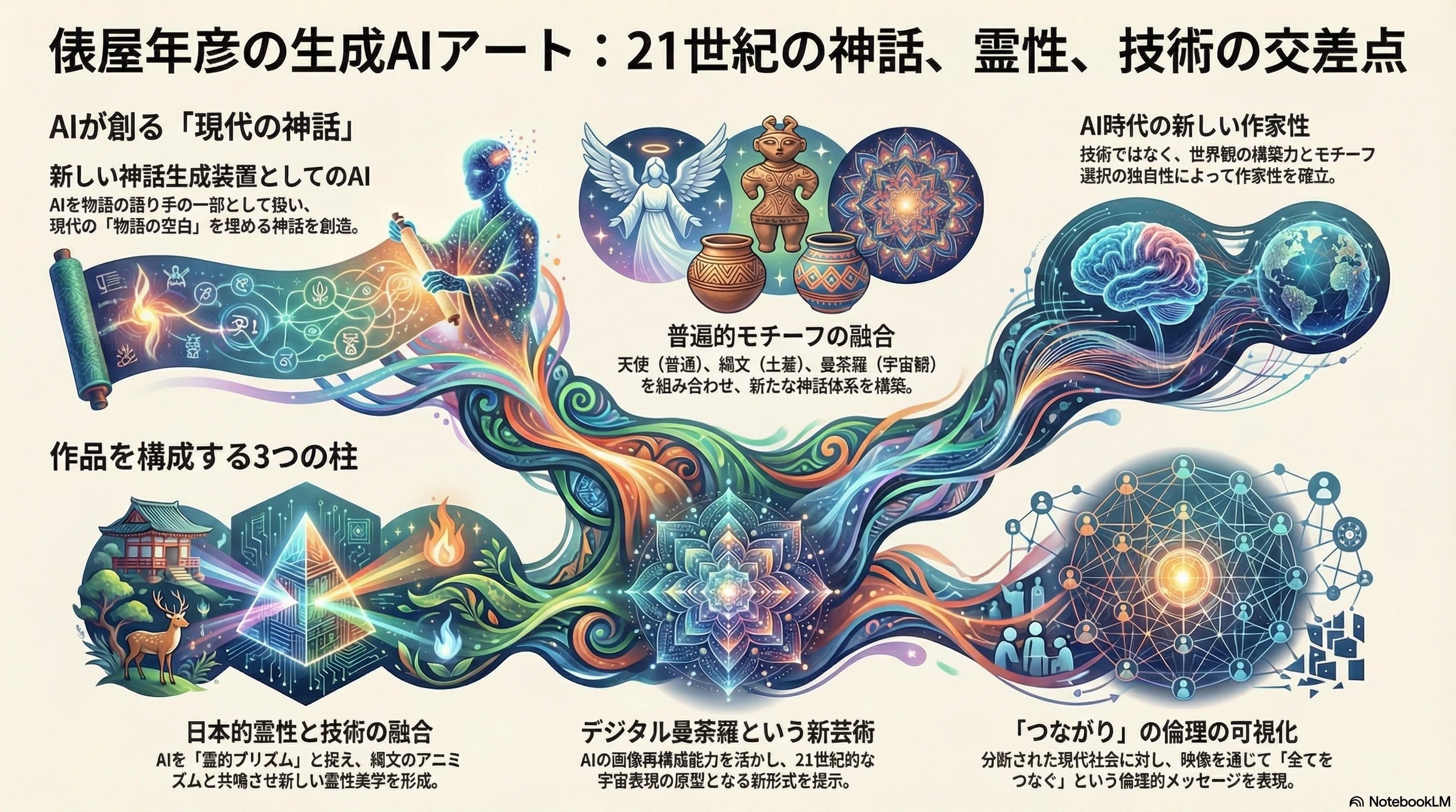 生成AIアート：神話と技術の融合｜俵屋年彦