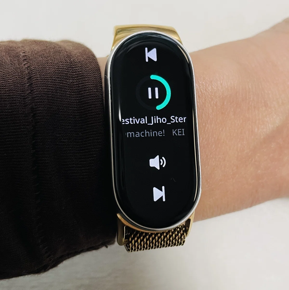 スマートウォッチの音楽コントロール