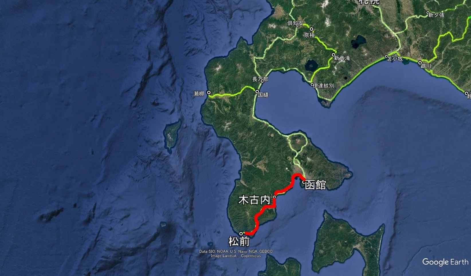 ㉝本州の飛地のような城下町 〜松前線（1986年8月）｜雨男