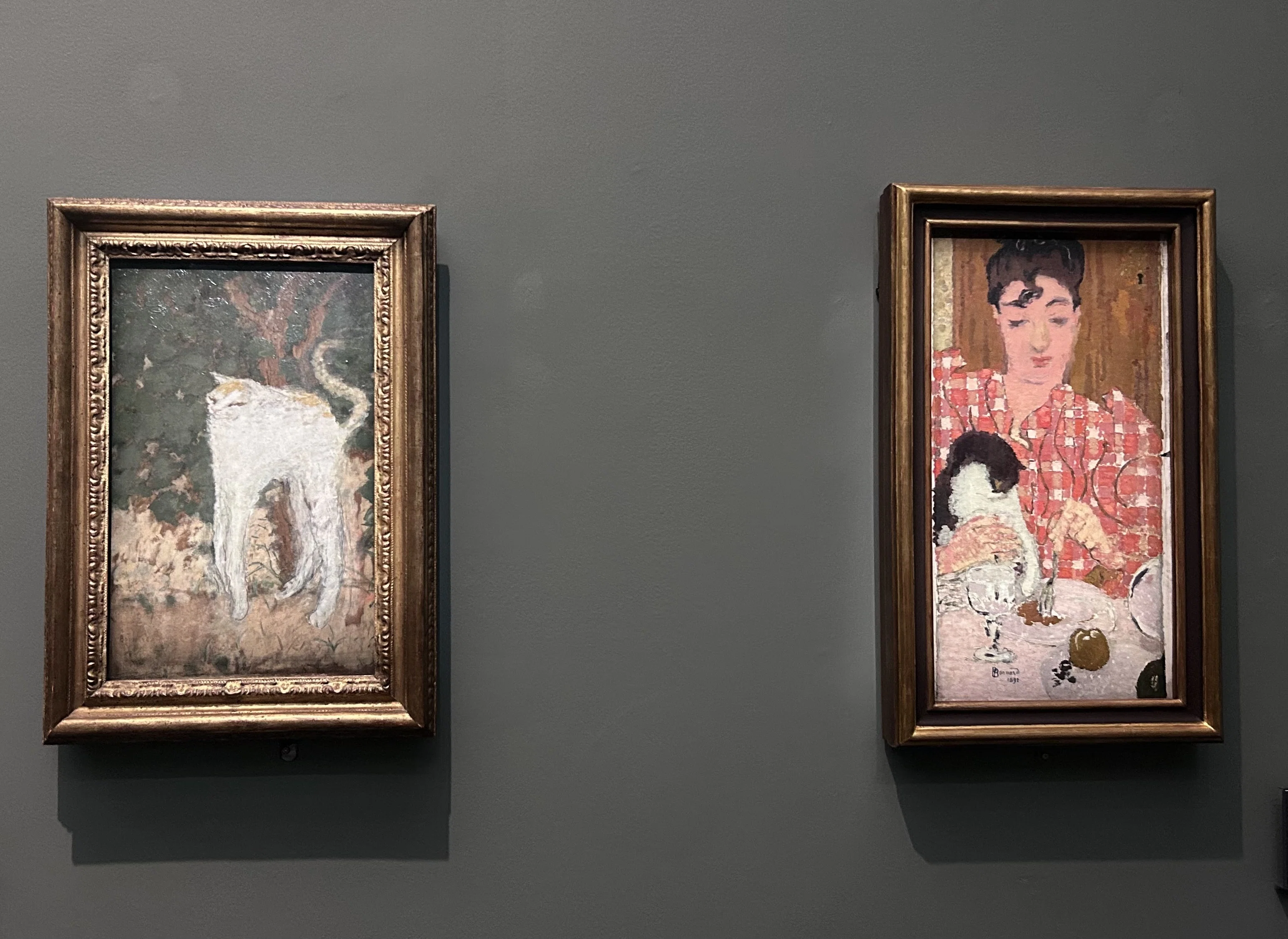 子供のためのオルセー美術館(232)お気に入りは猫とチェックの柄