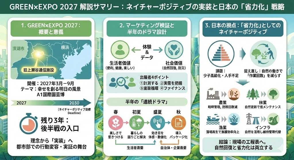 GREEN×EXPO 2027が創る、日本のネイチャーポジティブ産業（ご提案