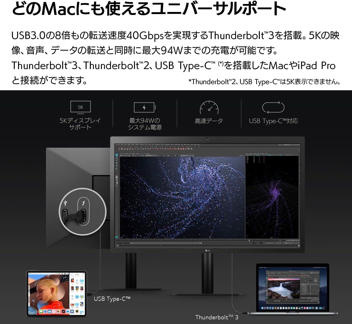 Mac完全最適化】LG 27MD5KL-B UltraFine 5Kモニター