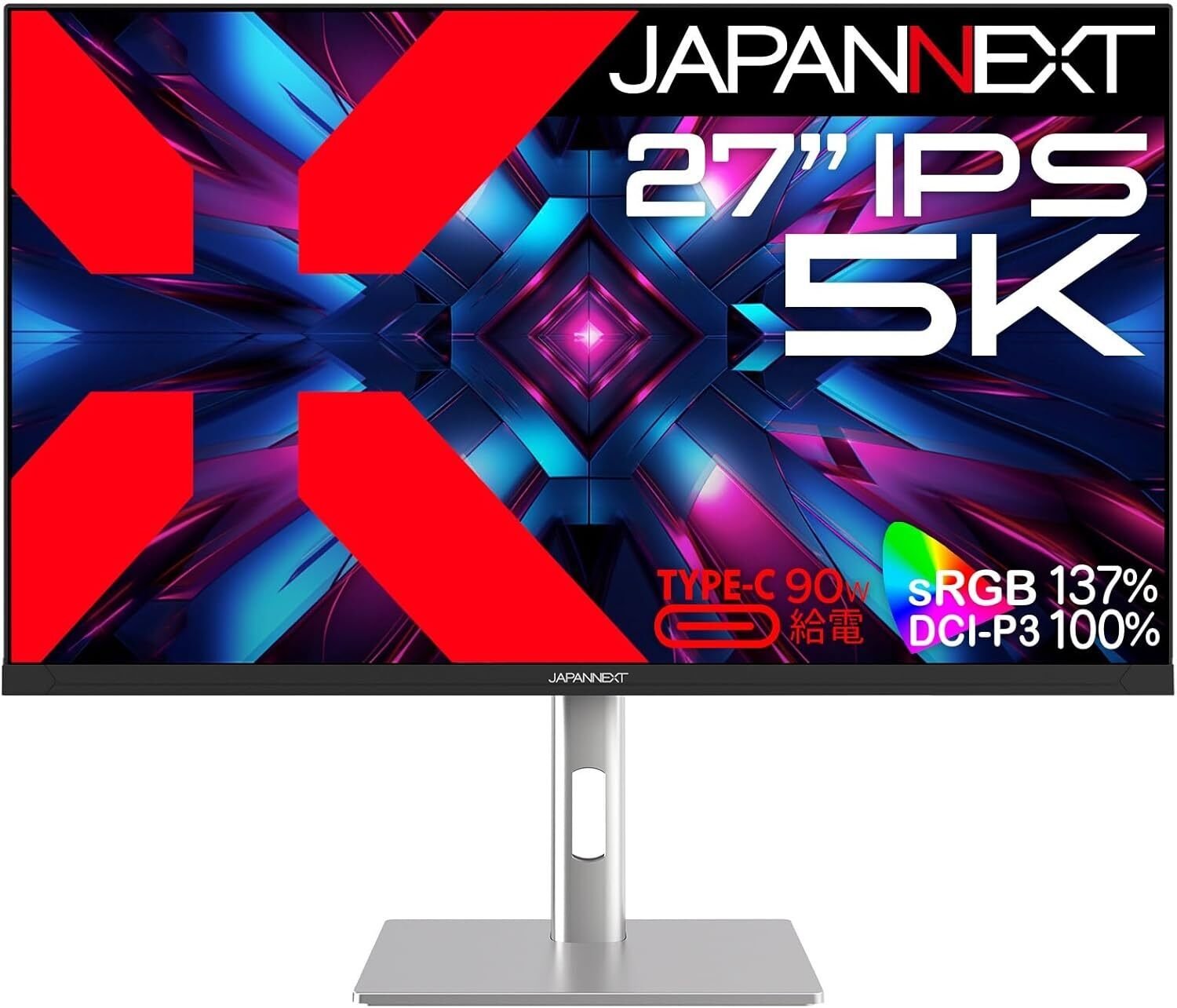 プロ仕様の極致】JAPANNEXT JN-IPS275K-HSPC9 5Kモニター:クリエイター