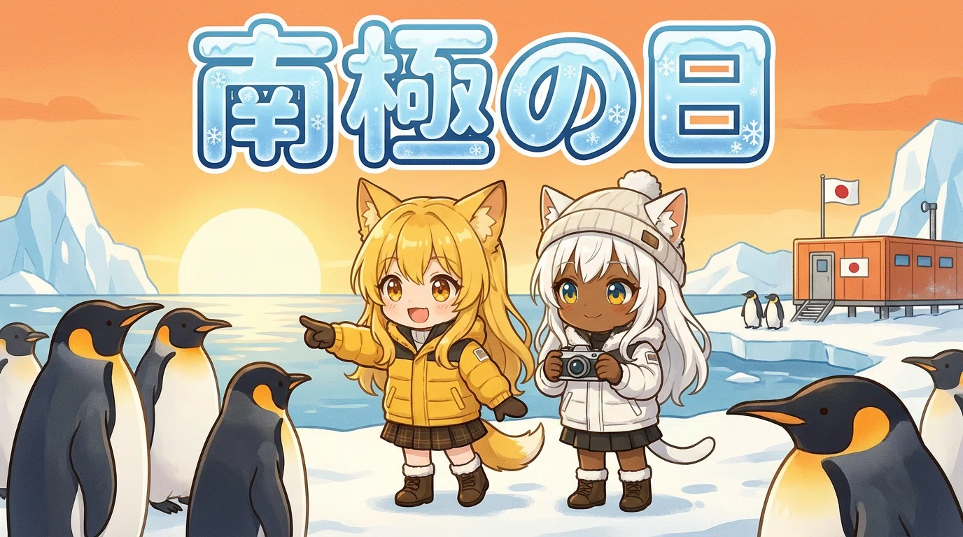 おはよう朝の“今日はなんの日”？ #94 南極の日｜めいのは✨️AIと
