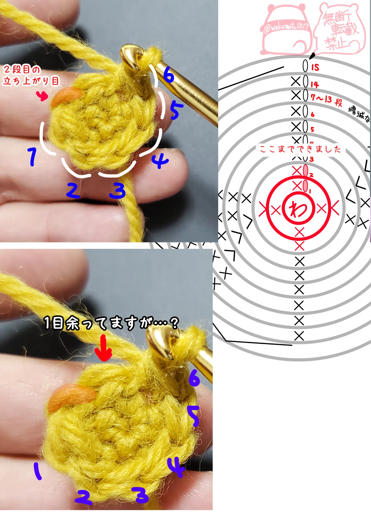 エビフライの編みぐるみを作るの段｜若松