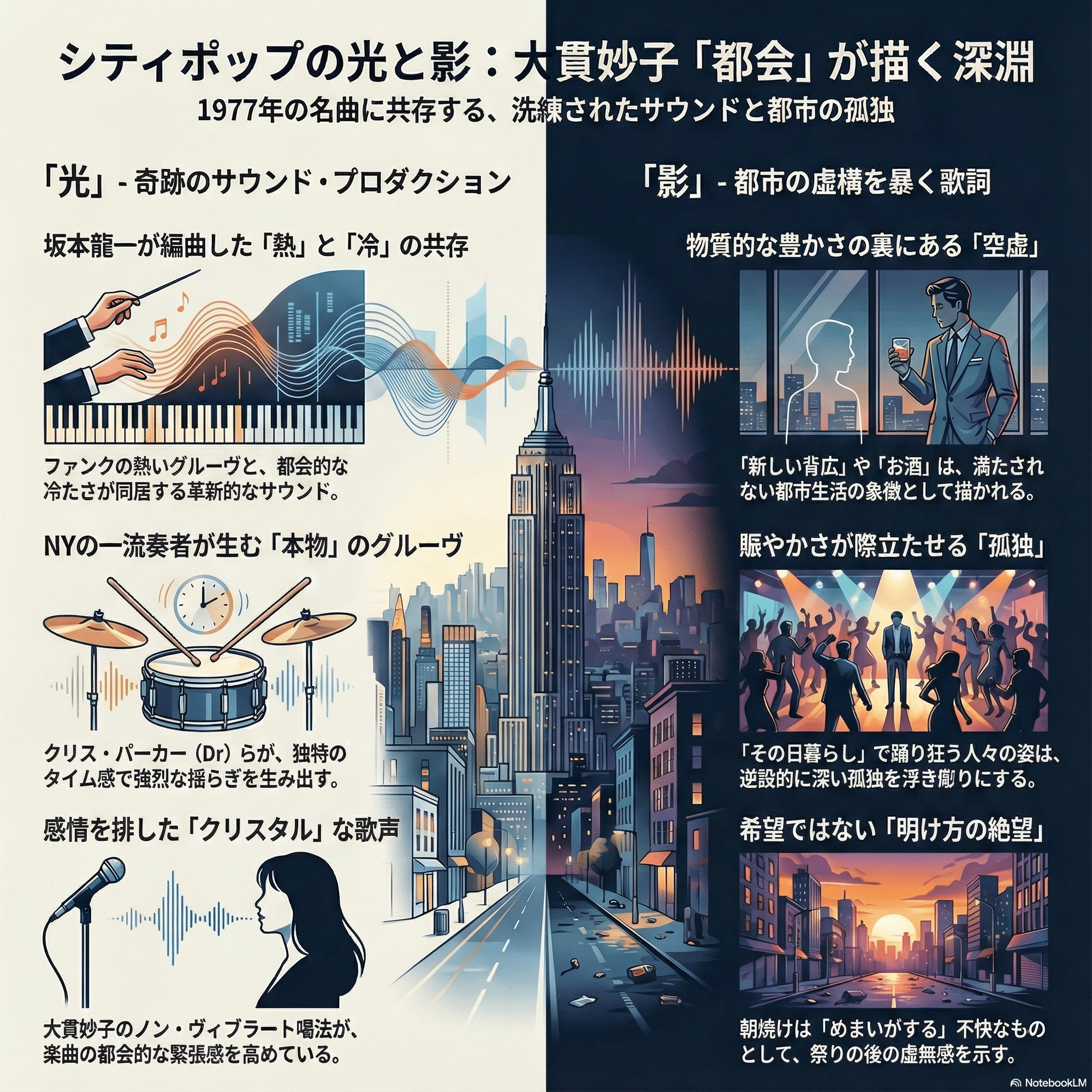 大貫妙子「都会」が描く、シティポップの光と影――摩天楼の孤独と1977年