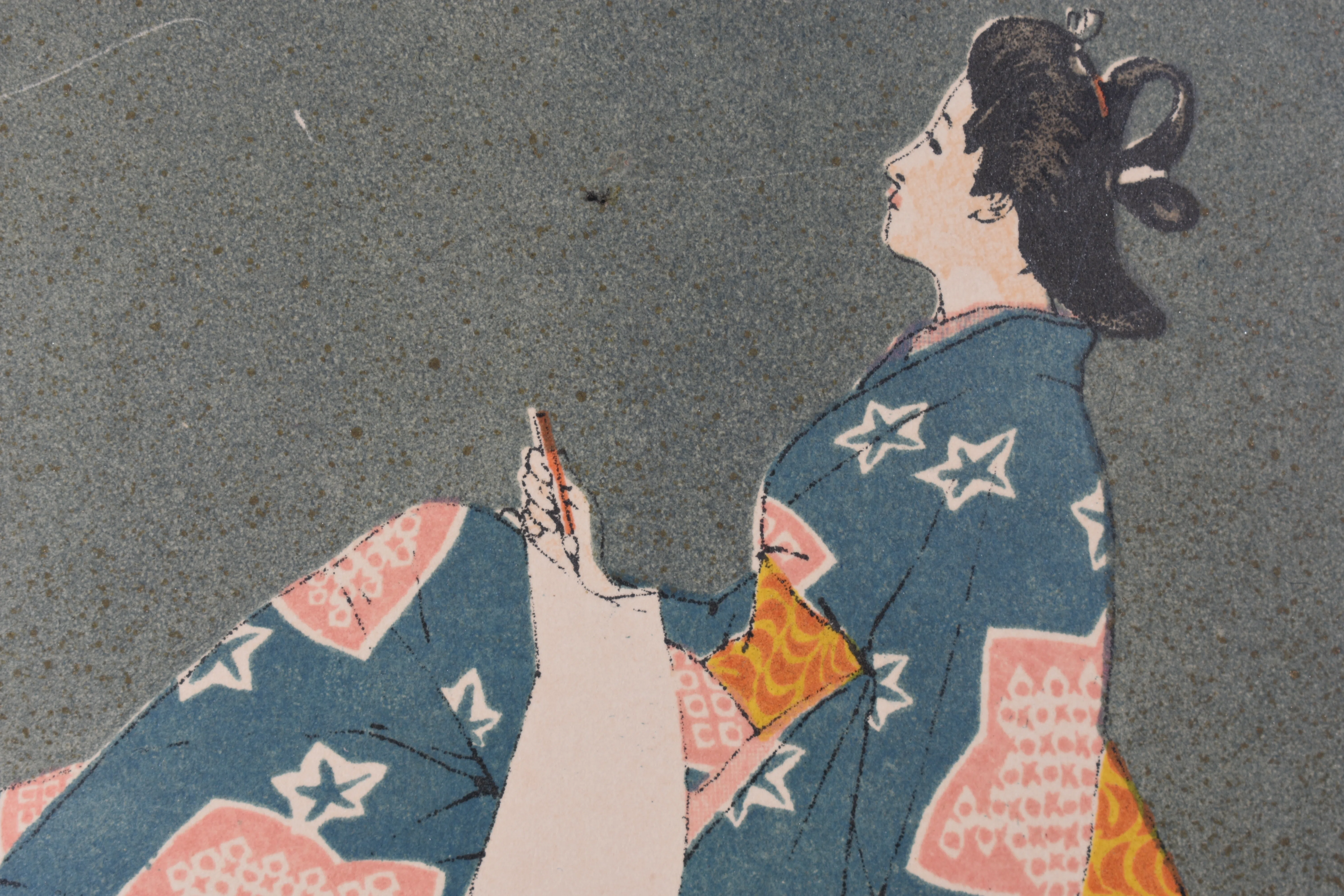 ふみを書く女性：一條成美の新収絵葉書を紹介する｜表現急行の人