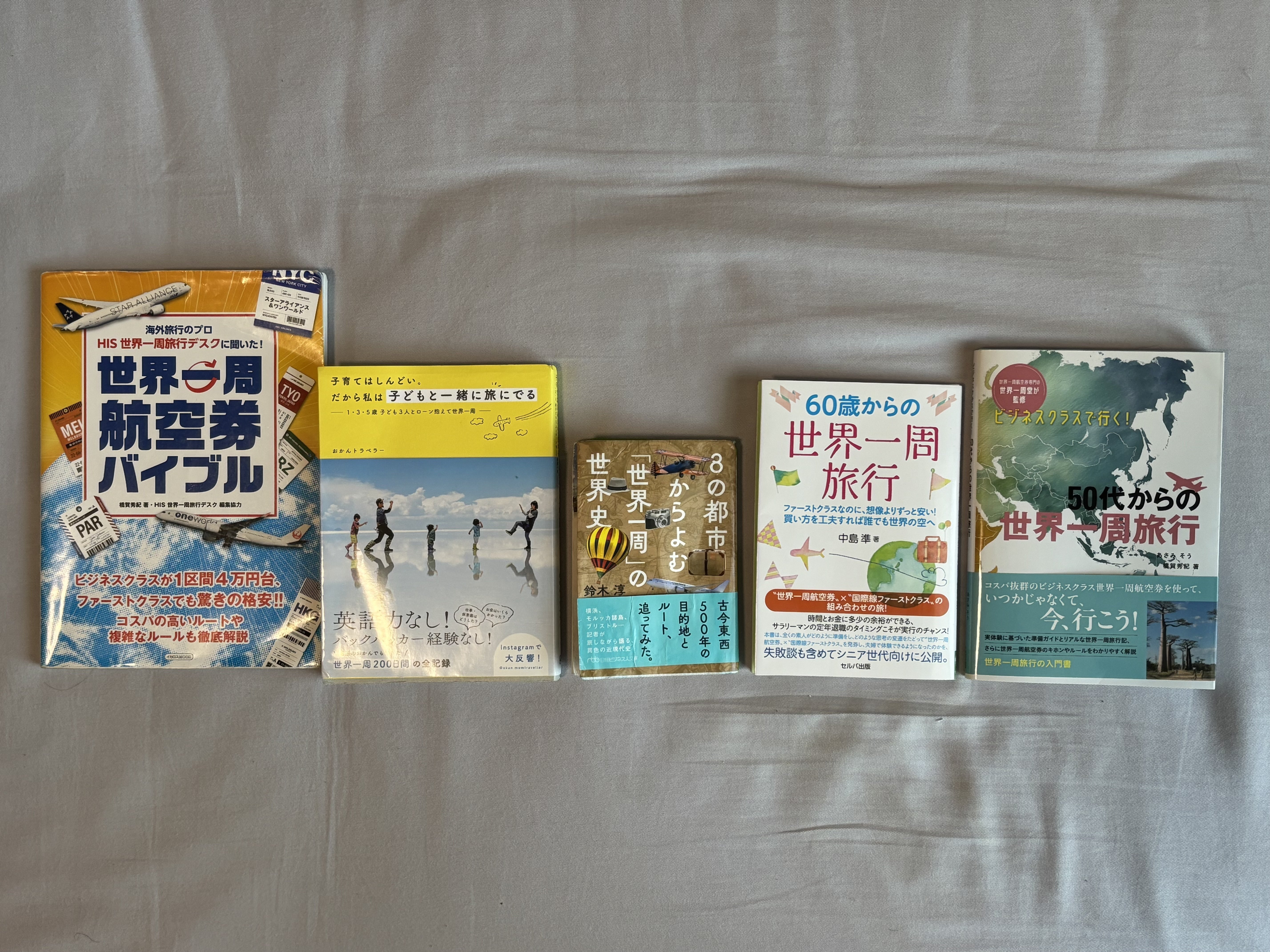 本紹介】コロナ禍以降に出版された世界一周旅行に関する5つの本 ～2
