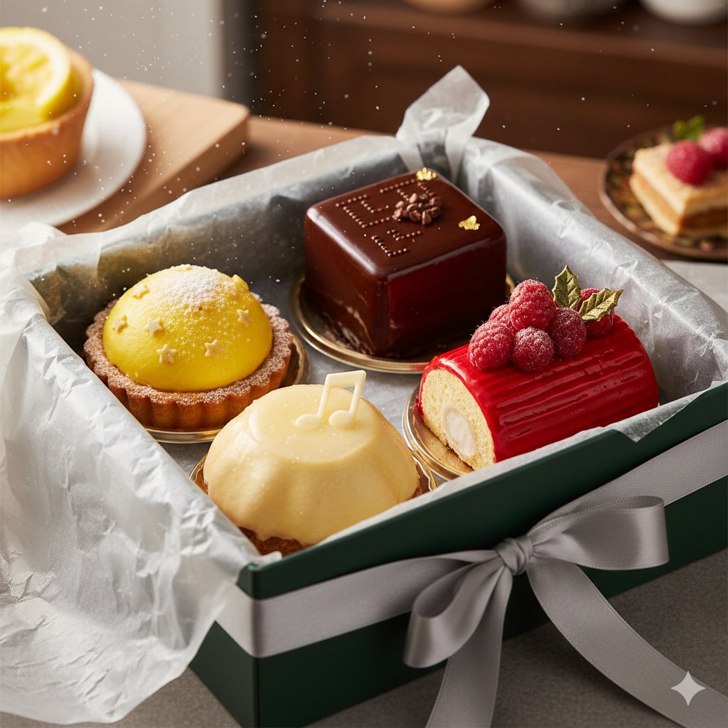 ミニチュアチョコとケーキセット ミニチュア 1/6スケール ケーキ スイーツ フィギュア セット (ウッド