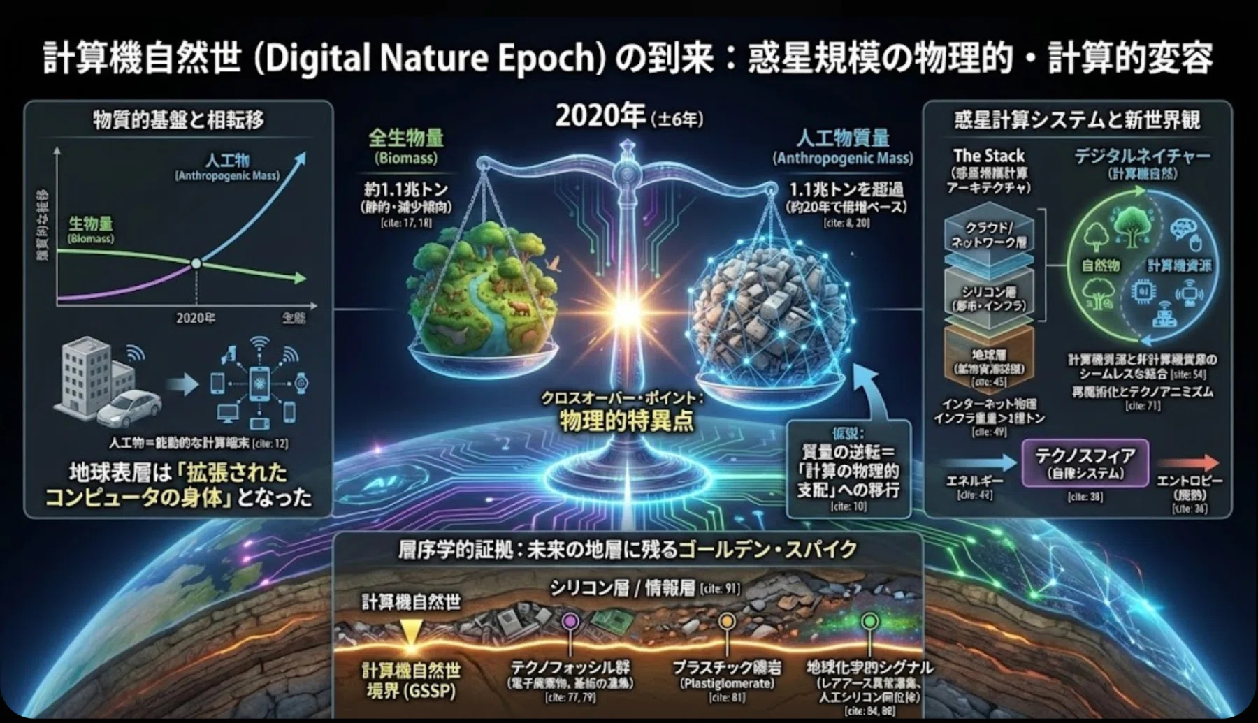 計算機自然世（Digital Nature Epoch）の確立に向けた層序学的および