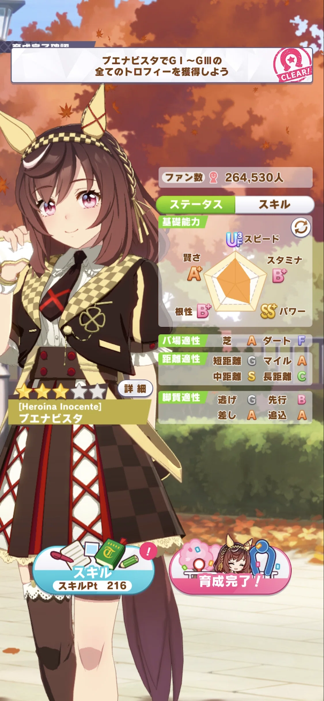 ブエナビスタ全冠 2025年12月（ウマ娘）｜ルカのウマ娘note