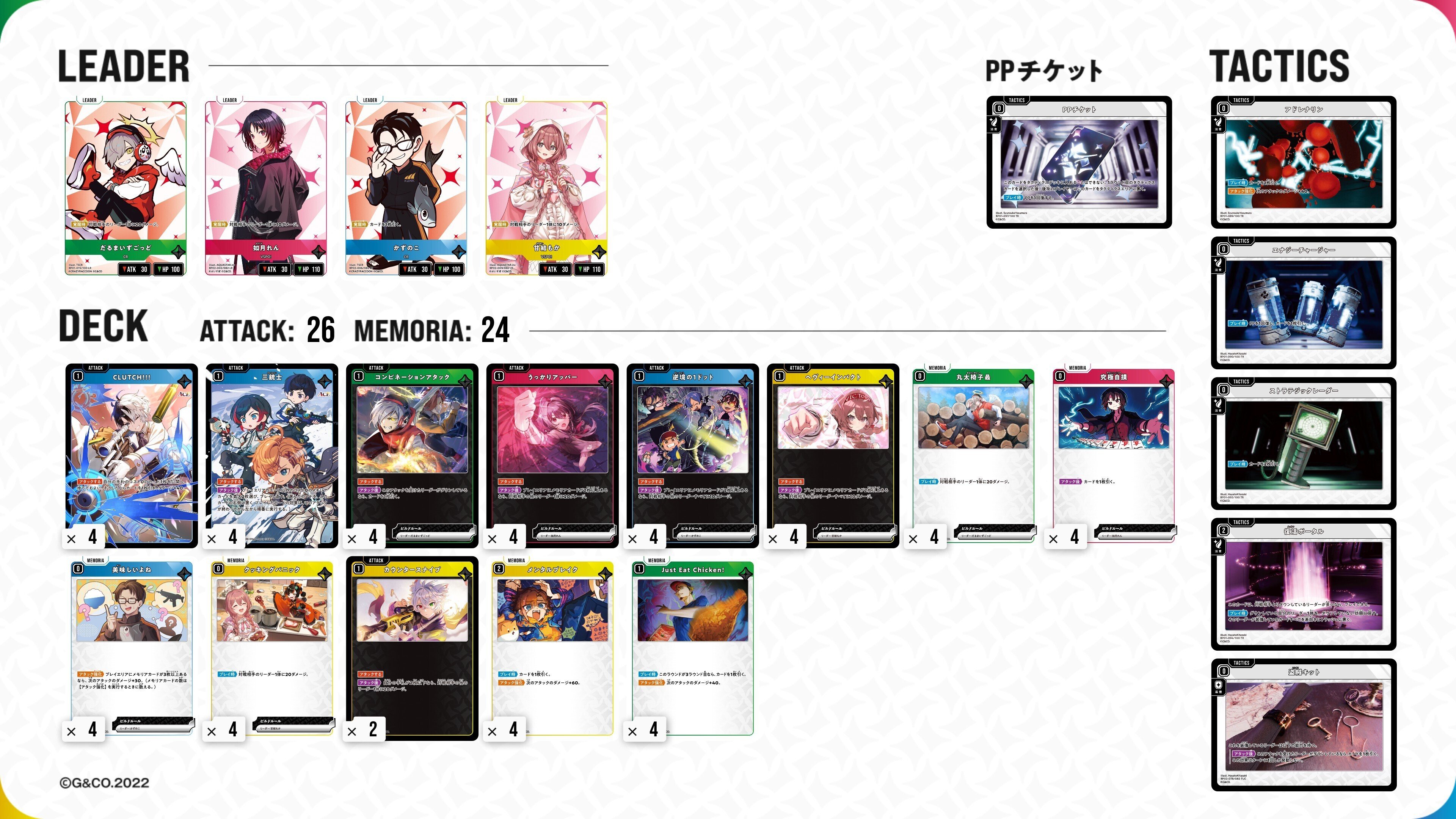 クロスタ2弾 全リーダーデッキ紹介｜ひろ