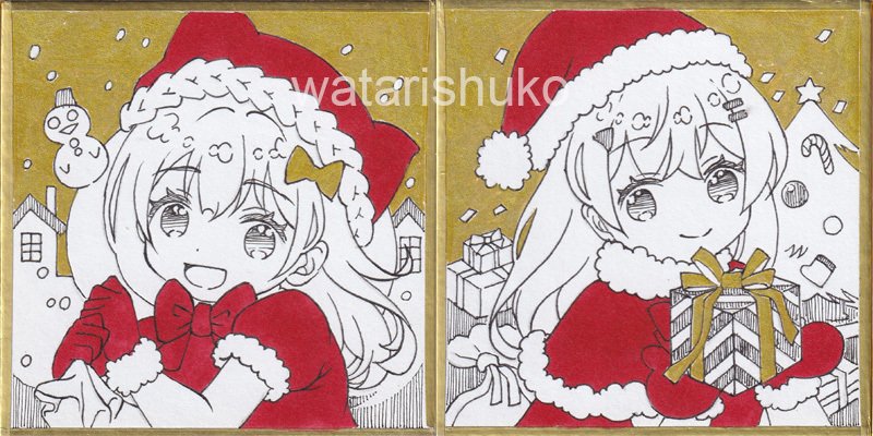 12月20日はイラスト販売会！〜クリスマスver.〜｜わたりしゅうこ