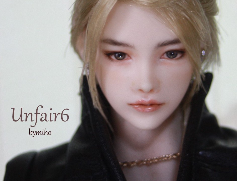 1/6カスタムドールヘッド☆UNFAIR6☆bymiho☆六分の一男子図鑑☆エイト