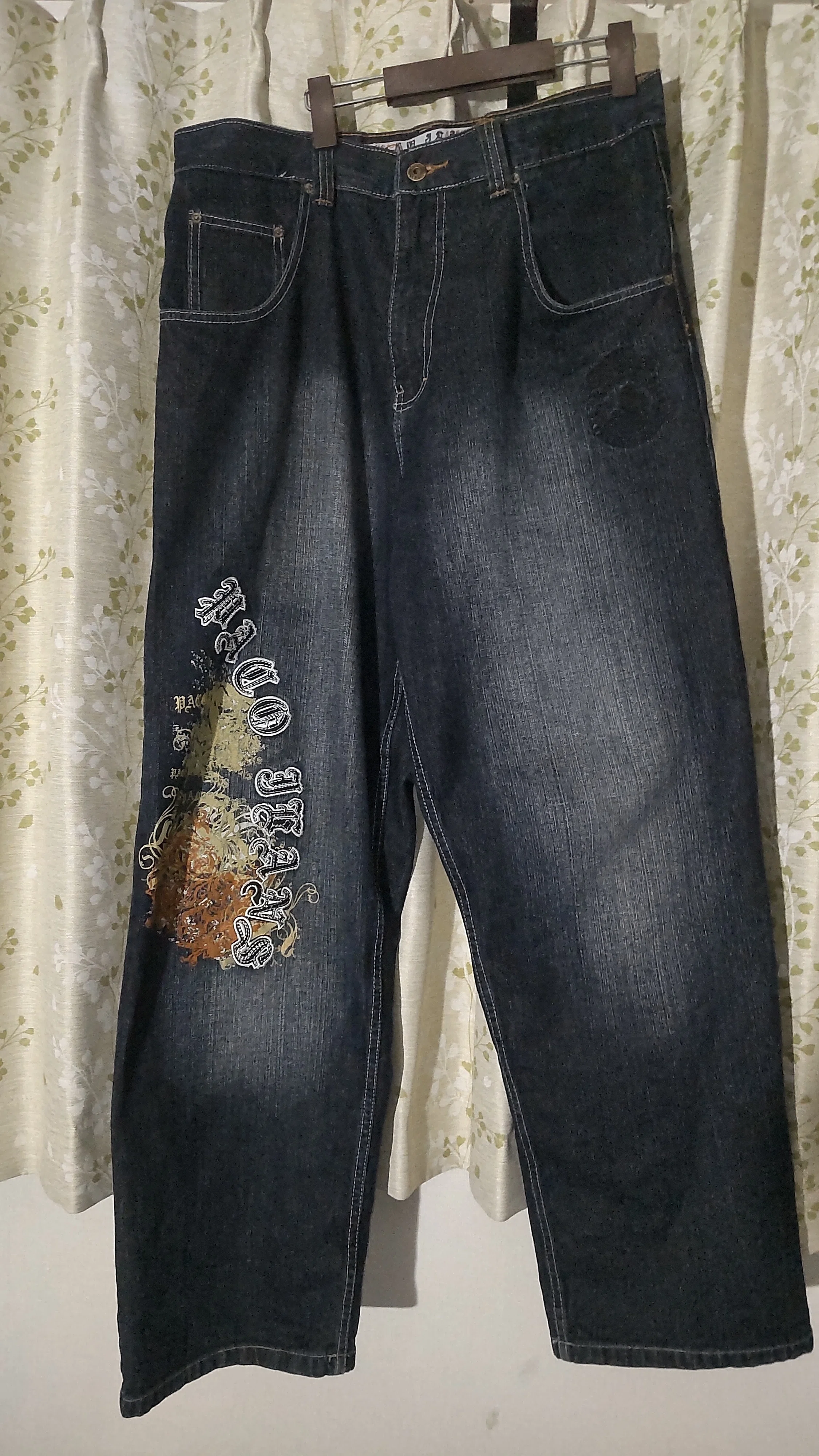 Y2k Paco Jeans 00s PACO JEANS 刺繍デニム archive Y2K ワイド W31
