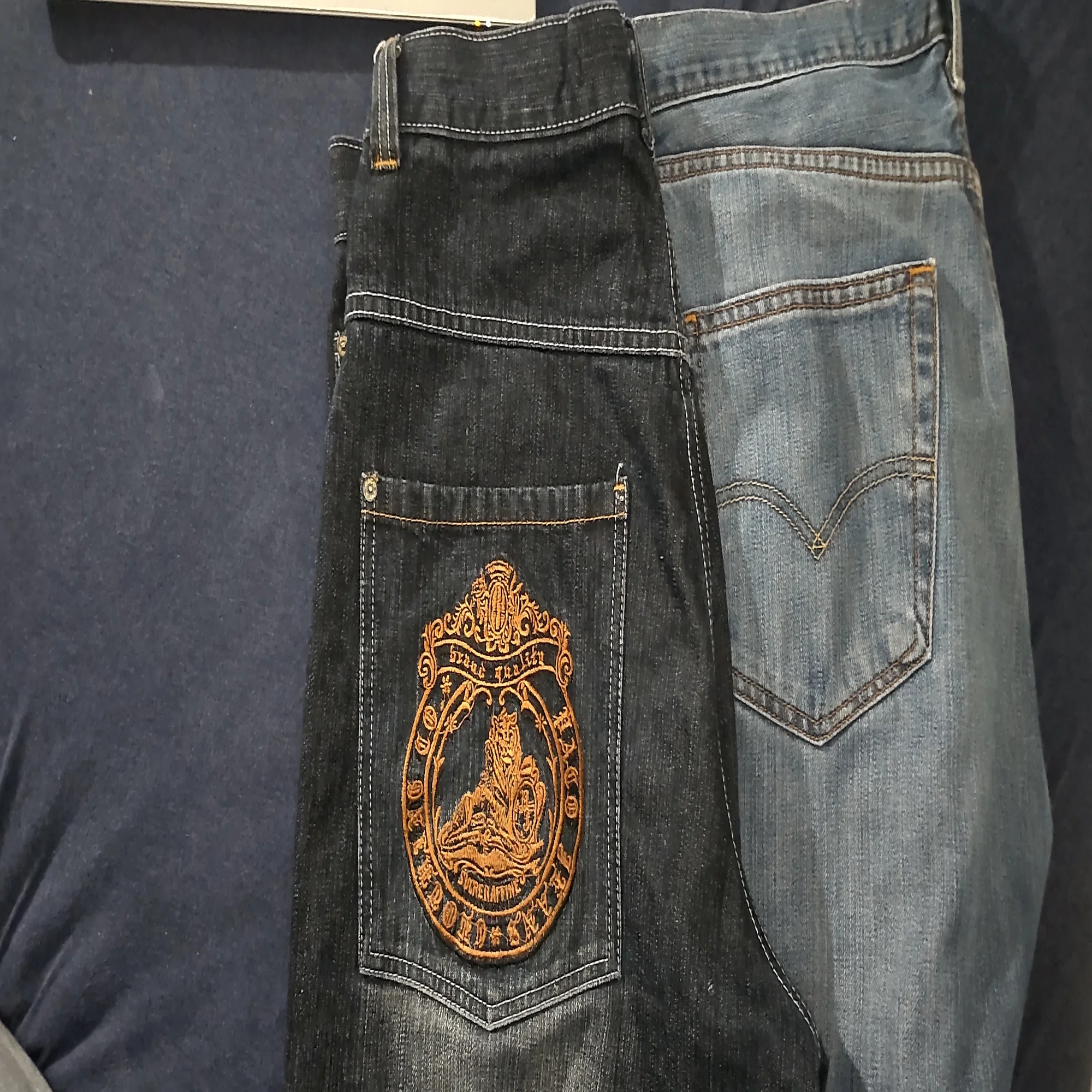 Y2k Paco Jeans 00s PACO JEANS 刺繍デニム archive Y2K ワイド W31