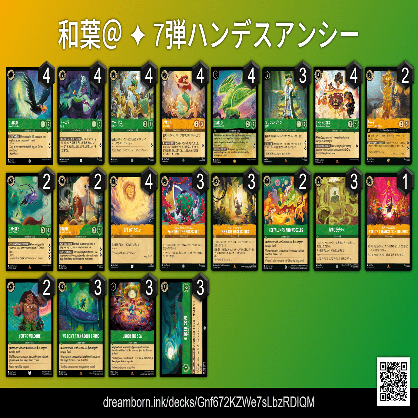ロルカナ】7+9弾デッキ紹介記事｜和葉＠