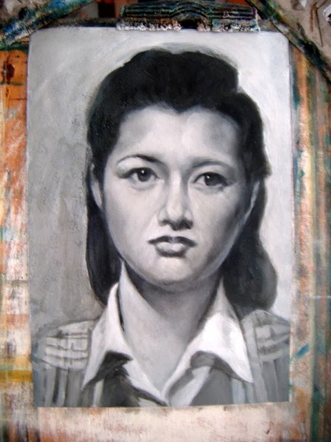 都志良三肖像画大全（55）高峰秀子さん ( 1924 - 2010 ) Japan を