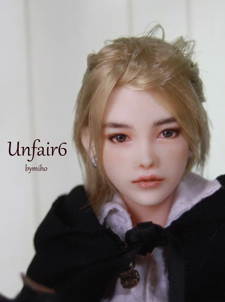 1/6カスタムドールヘッド☆UNFAIR6☆bymiho☆六分の一男子図鑑☆エイト