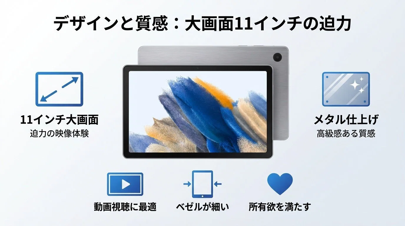 Galaxy Tab A11+ 5GとA10・A9の違いを比較！口コミレビューを徹底 